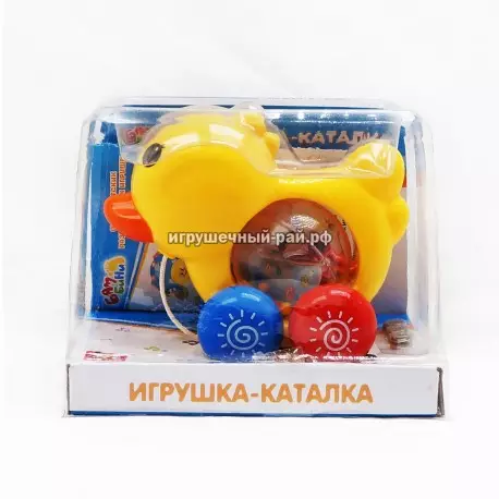 Игрушка-каталка уточка ED80010R-12R