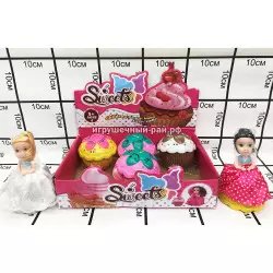 Кукла в кексе бокс из 6 шт S59