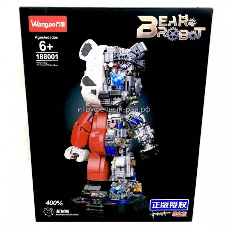 Конструктор BearBrick (Wangao, 1471 дет) 188001