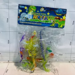 Набор фигурок Динозавры в пакете (фосфорные) 6138