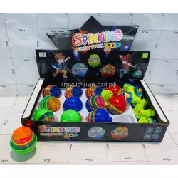 Крутящаяся юла (вращение, свет и звук) бокс из 12 шт 840