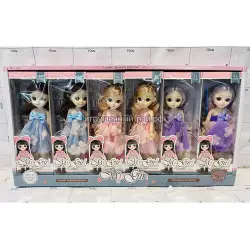 Шарнирные куклы (3 вида) бокс из 6 шт XZ1033
