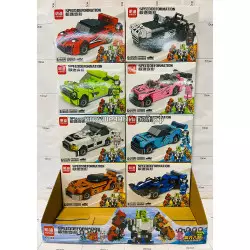 Конструкторы Трансформер-машина (Mingdi, 8 видов, ~125 дет) бокс из 8 шт K0322