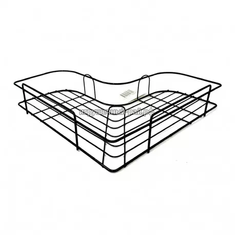 Полка металлическая для ванной комнаты угловая XL-1205