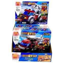 Конструкторы Сити - Пожарные (Shuai, 4 вида, ~106 дет) бокс из 4 шт SH030