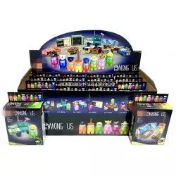 Конструкторы Амонг Ас (M, ~43+ дет) бокс из 16 шт MG319