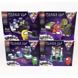 Конструкторы Амонг Ас (MG, ~90+ дет) бокс из 8 шт 57001