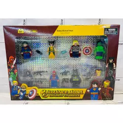 Фигурки Супер-герои для конструктора (набор из 8 шт + аксессуары) 22621
