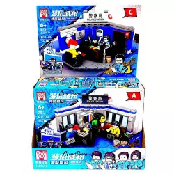 Конструкторы Полицейский участок (4 вида) бокс из 4 шт M11159