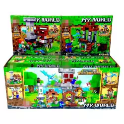 Конструкторы Майнкрафт (Doll, 4 вида, ~159 дет) бокс из 8 шт D818