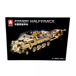 Конструктор Немецкий БТР и пушка K18 (562 дет) 66063
