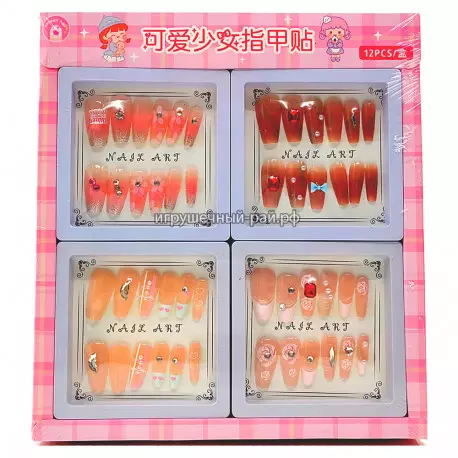 Накладные ногти (упаковка из 12 шт) CR-1