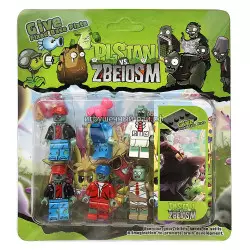 Фигурки для конструктора Зомби (набор из 6 шт + аксессуары) 8025